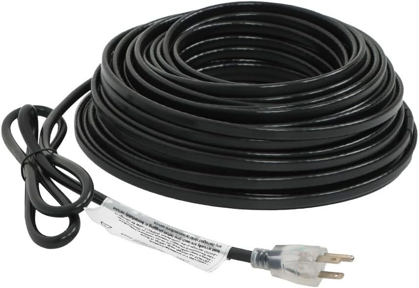 Replacement-Parts For 120 FT Heat Tape Water Pipes Heating Cable 8W/FT 120V For Pipe Freeze Protection Mod-W91R-2207