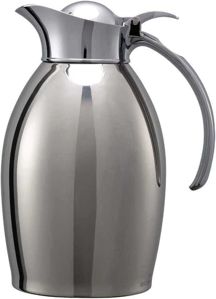 Service Ideas 981C10PS Carafe, 1 Liter Capacity, Polished Finish, (Case of 6)
