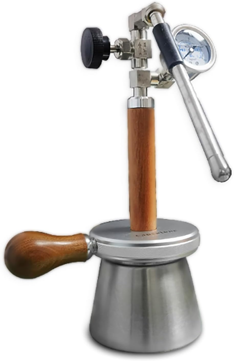 COYEUX Steam Boiling Water Frothing Machine, Milk Frother and Steamer, with 350 Ml Kettle and 3-Hole Steam Nozzle, Pressure Gauge, Adjustable Angle, for Make Milk Foam