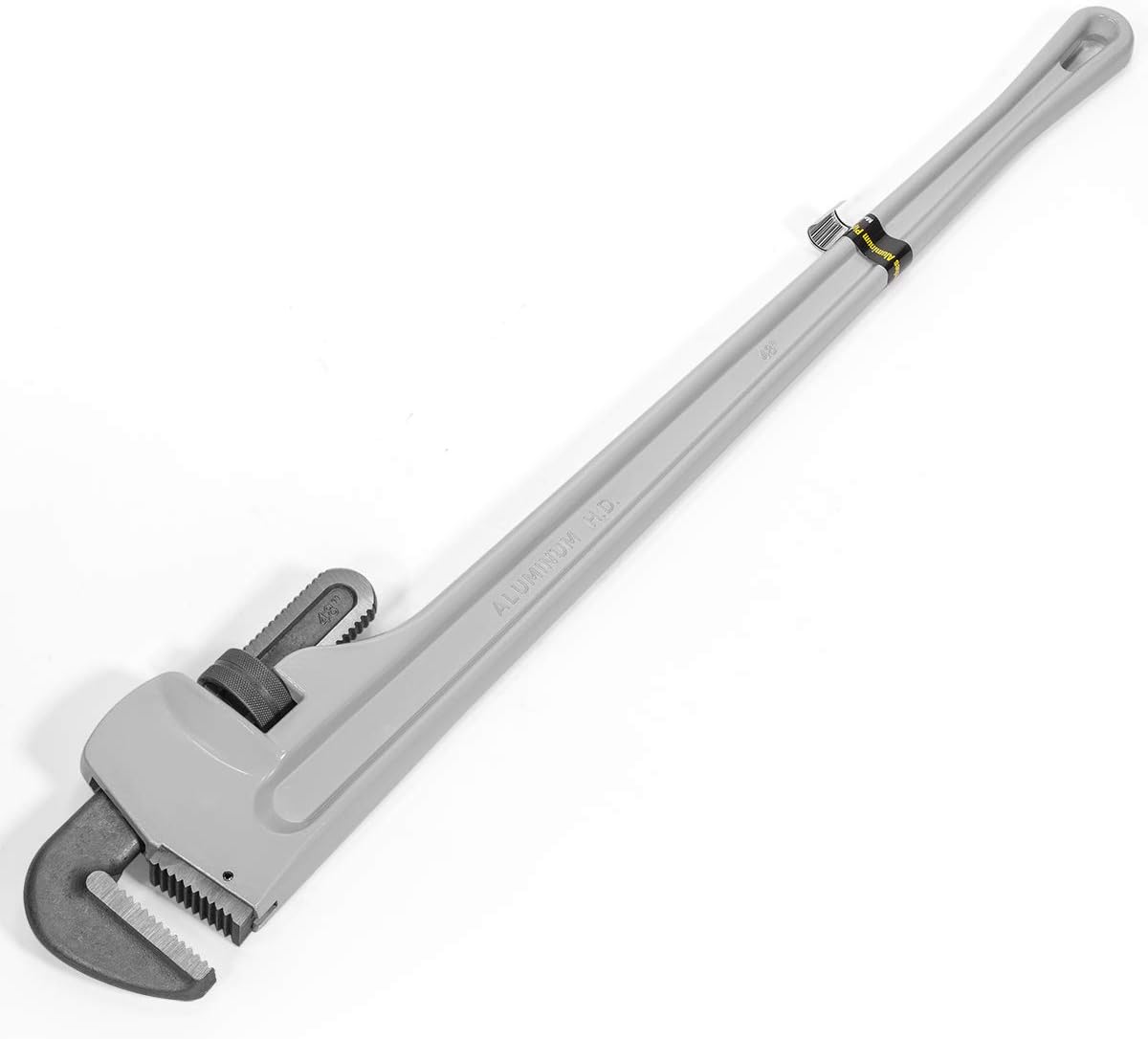 Stark USA 48" Aluminum Straight Pipe Wrench Ideal for 4-inch Pipe Adjustable Plumbing Pipe Wrench Pliers Tool