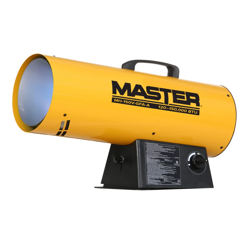 Master MH-60V-GFA-A 150000 BTU LP Forced Air Heater - Variable Output, for Garage, Construction & Shop — Torpedo Salamander Heater