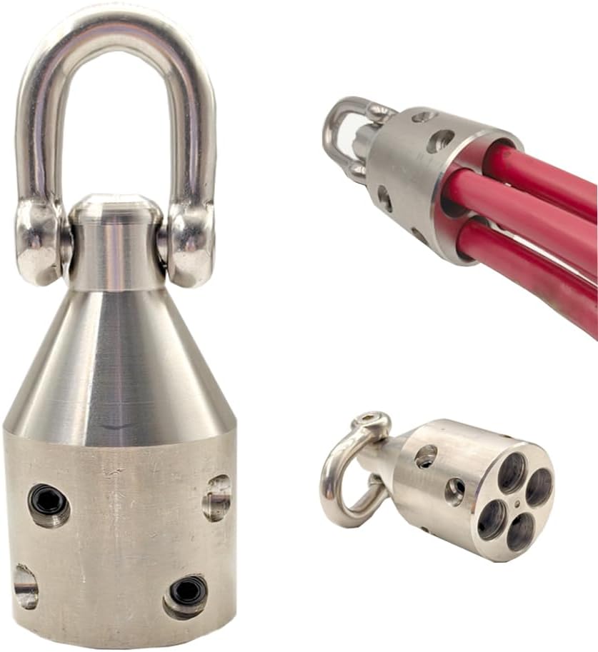 Wire Pulling Tools,Electrical Cable Pulling Tool, Wire Pulling Attachment,for 2-1/2inch Copper & AluminumWires,Equipped with Heavy-duty Lifting Rings,(4000 Lbs Max Pull Strength )