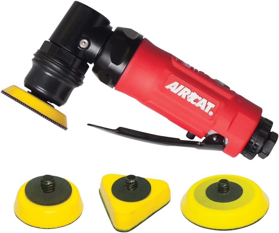 AIRCAT Pneumatic Tools 6320: Spot Sander and Polisher with Internal 1/8-Inch Orbital Head 13,000 RPM