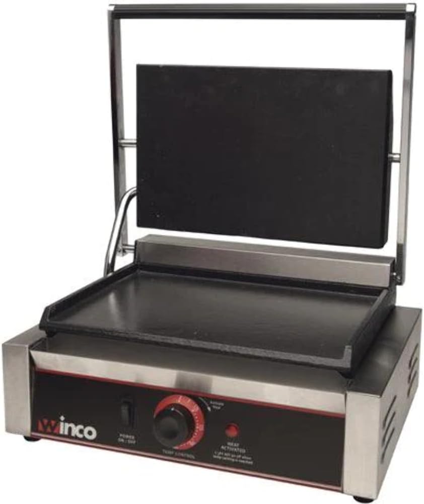 Winco Single Commercial-Grade Sandwich Grill Press