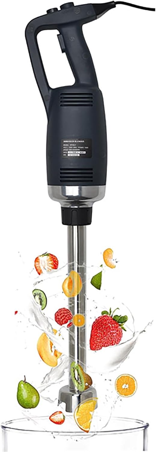 500W Powerful Hand Blender, Electric Stick Blender, Speed 4000RPM To 16000RPM Adjustable, 304 Food-grade Stainless Steel Material and Prevents Splashing Design, for Food, Vegetables, Soup