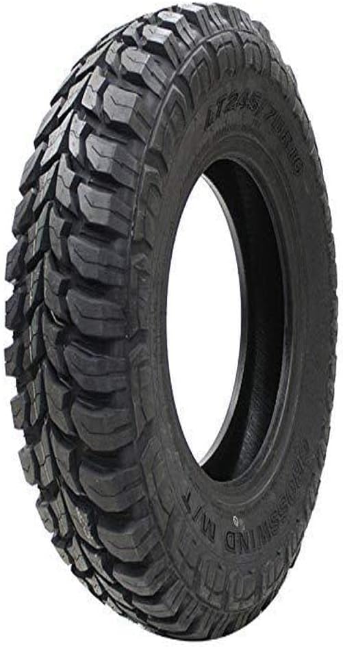 Crosswind M/T Mud Off-Road Light Truck Radial Tire-LT285/75R16 285/75/16 285/75-16 126/123Q Load Range E LRE 10-Ply BSW Black Side Wall