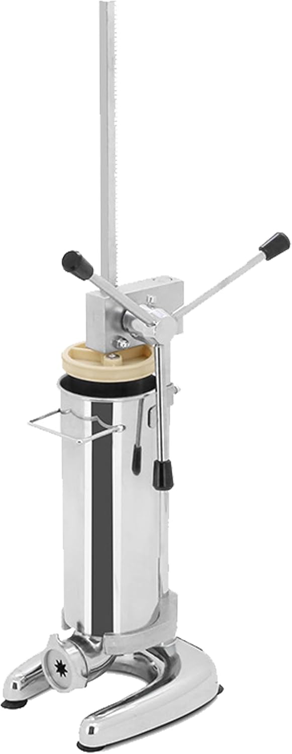 Manual Churro Maker,Commercial 2L\/3L Manual Spanish Donut Churrera Churro Maker Machine 5 Kinds of Molds,Stainless Steel Vertical Spanish Churrera Machine,Snack Equipment,2L