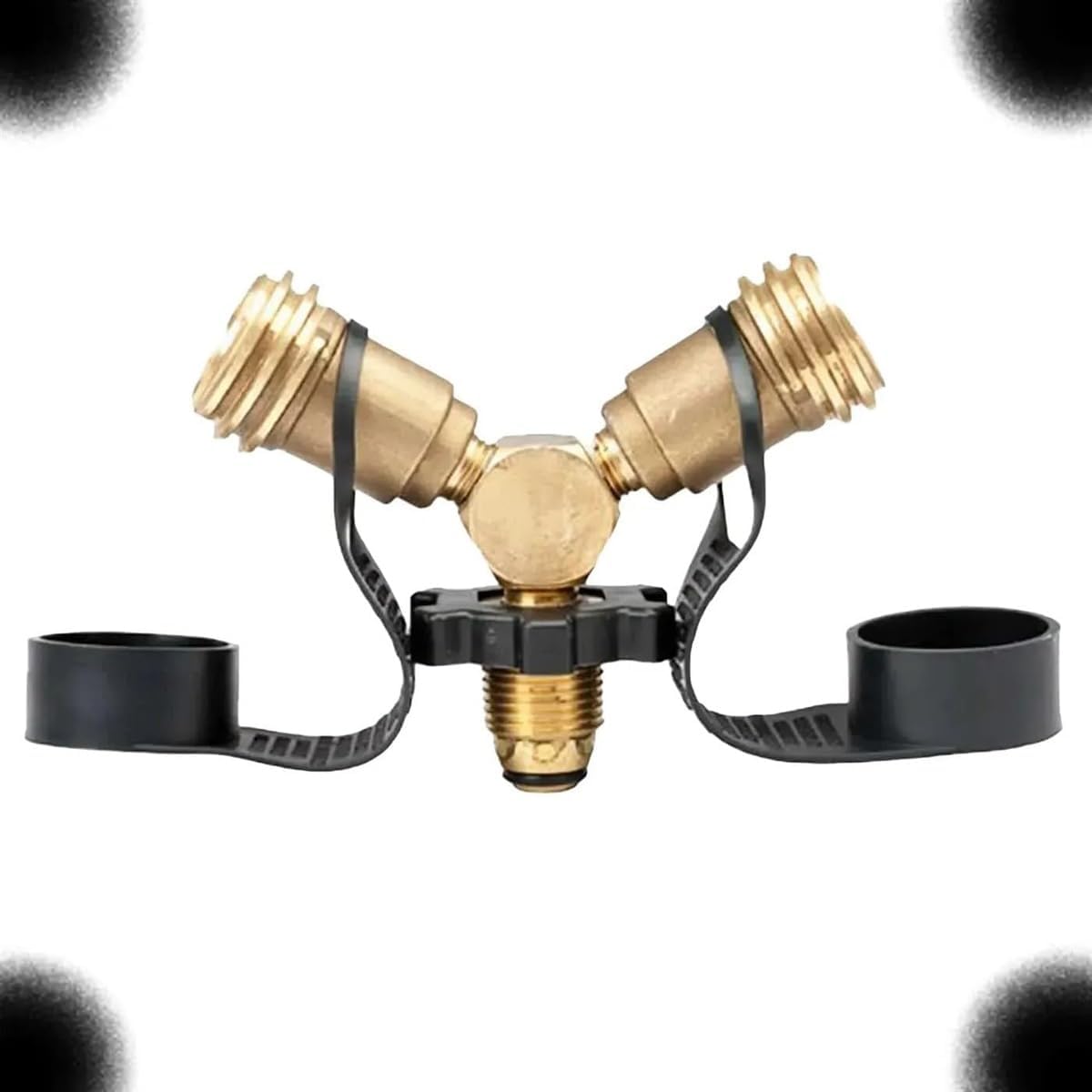 F271735 Propane Female Y Adapter with Handwheel Acme Compatible with Mr. Heater P.O.L.