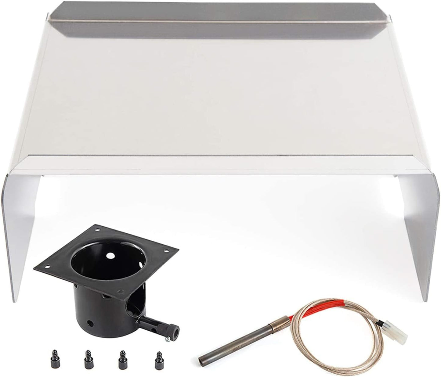 #US Porcelain Steel Fire Burn Pot for Traeger Pit Pellet Grill Burner