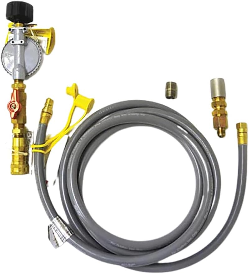 HPC Fire Small LP Tank Conversion Kit for Match Lit Fire Pit Burner Kits, 90K BTU