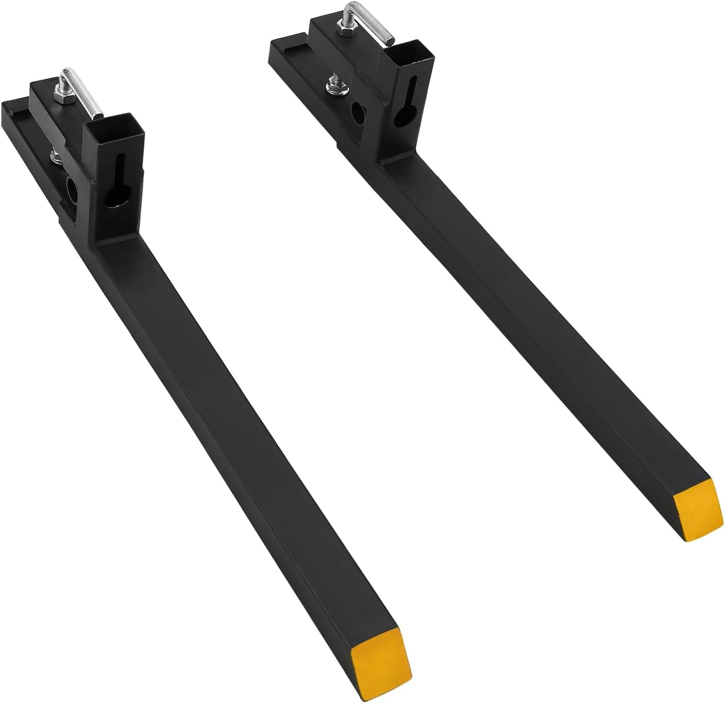 2500 Lbs Capacity Pallet Forks for Skid Steer, 43" Heavy Duty Fork Frame for Tractor Loader Bucket