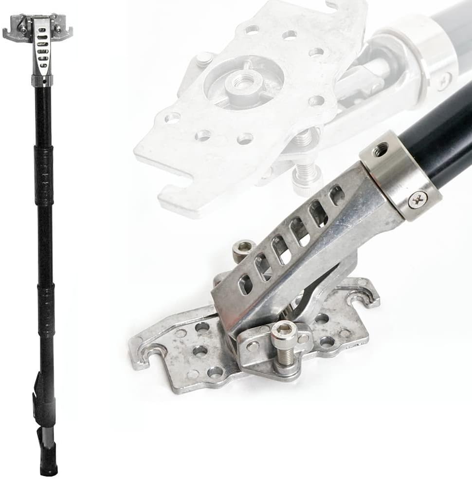 Drywall Flat Box Extension Handle Extendable 41-63 inch Drywall Tools with Brake Aluminum Light Weight