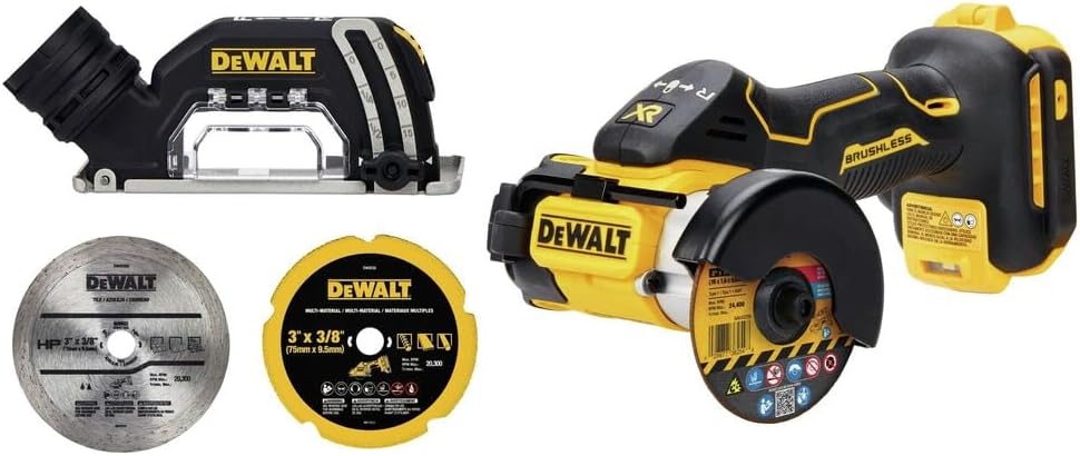DEWALT DCS438BR 20V MAX XR Brushless Lithium-Ion 3 in. Cordless Cut-Off Tool (Tool Only) (Renewed)
