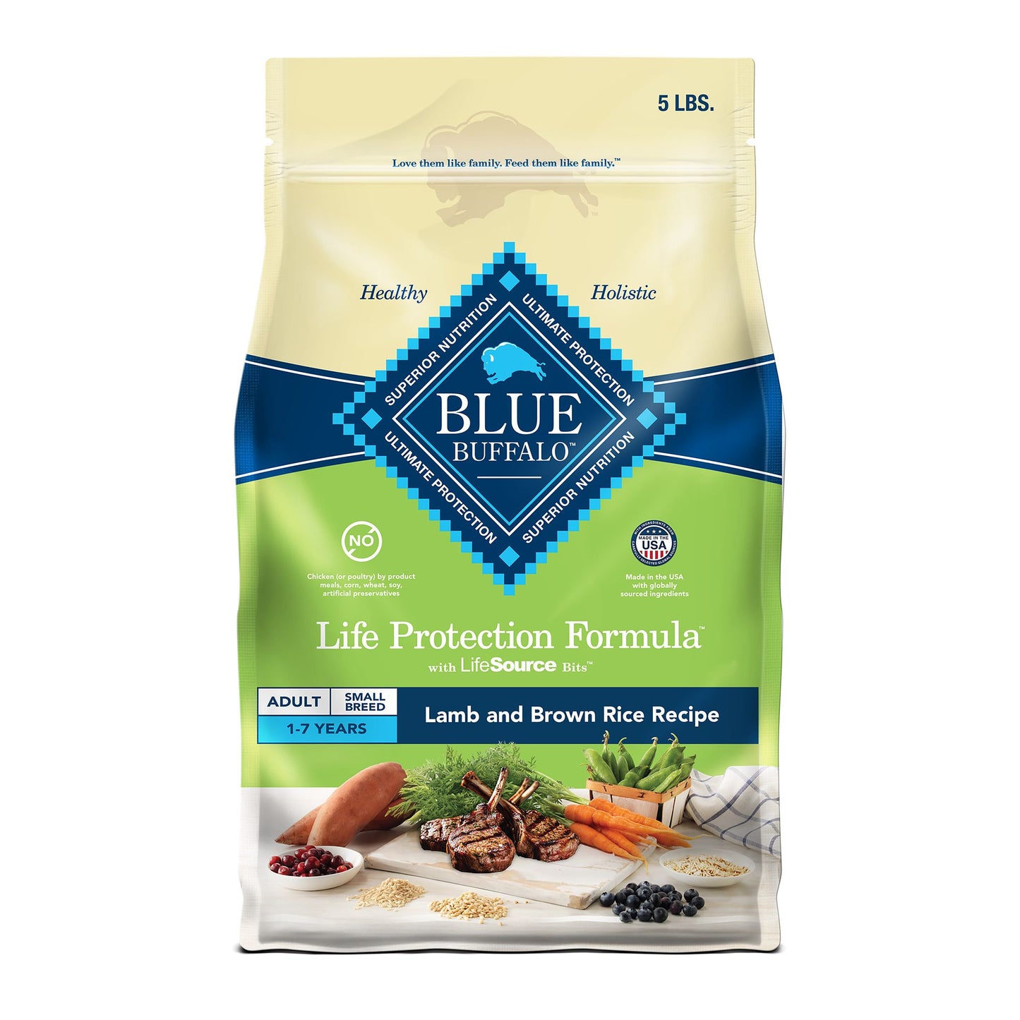 Blue Buffalo® Life Protection Formula™ Small Breed Adult Dry Dog Food - Lamb & Brown Rice 15 Lb