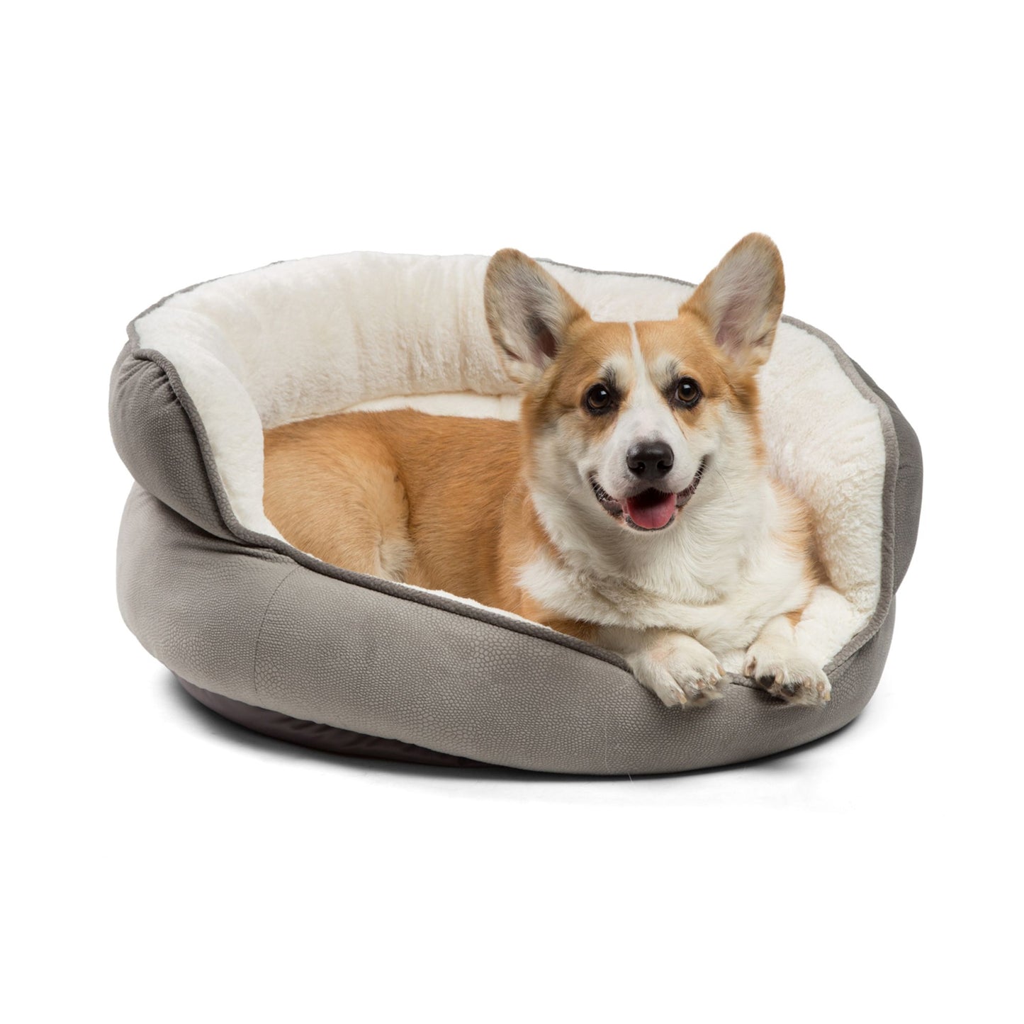 Best Friends By Sheri Throne Cuddler Bolster Cat & Dog Bed 21"L x 21"W x 11"H