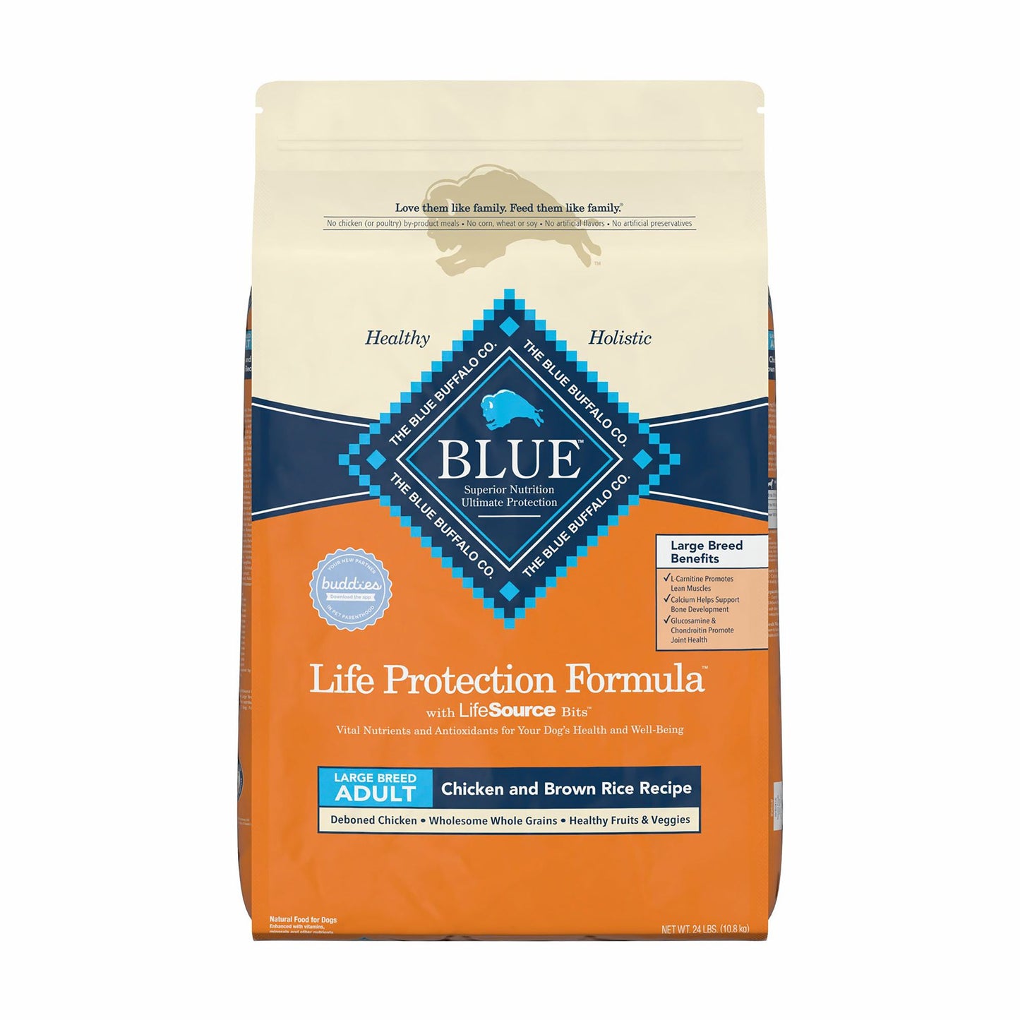 Blue Buffalo® Life Protection Formula™ Large Breed Adult Dry Dog Food - Chicken & Brown Rice 30 Lb