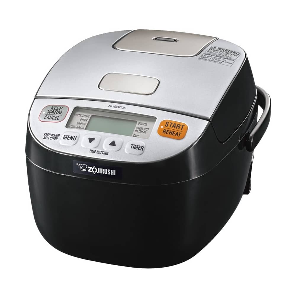 Zojirushi - Micom 0.5-Quart Rice Cooker - Silver/black