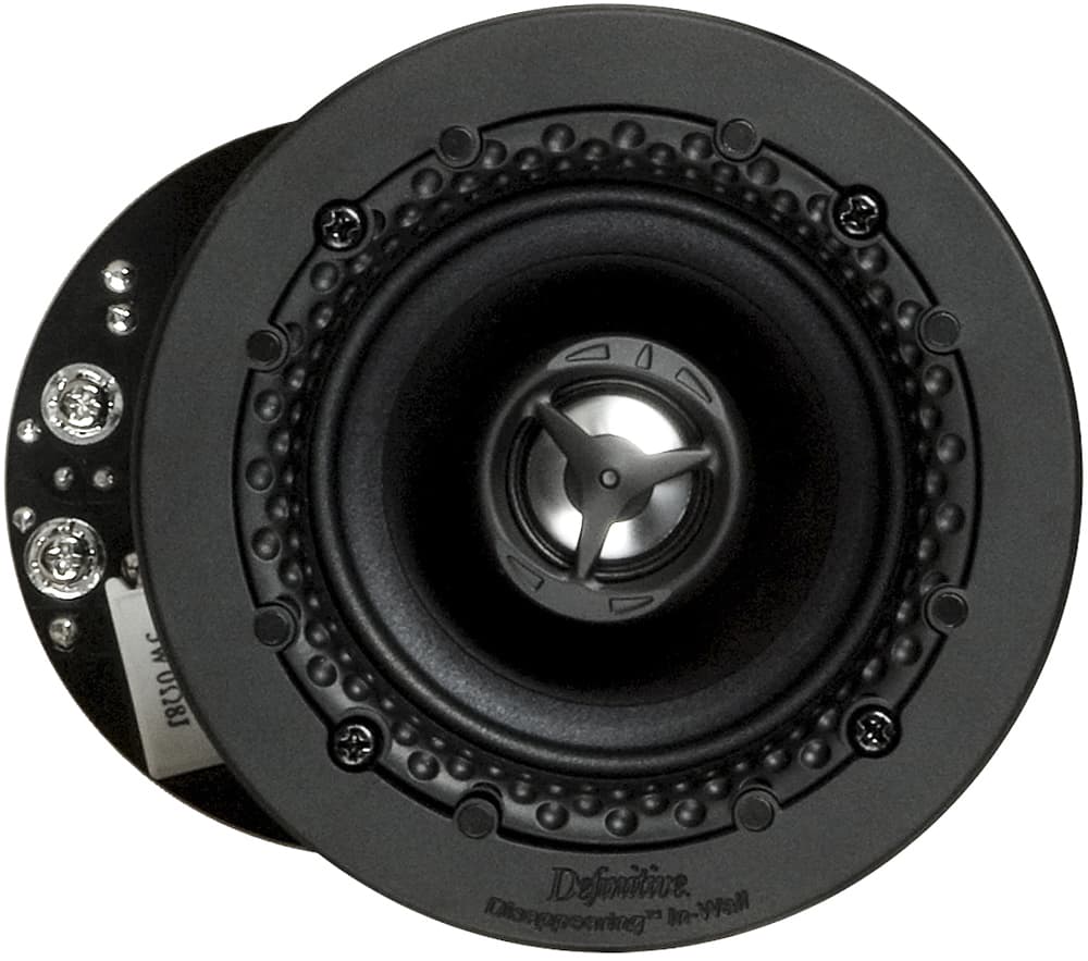 Definitive Technology - DI Series 3-1/2" Round In-Ceiling Speaker (Each) - White