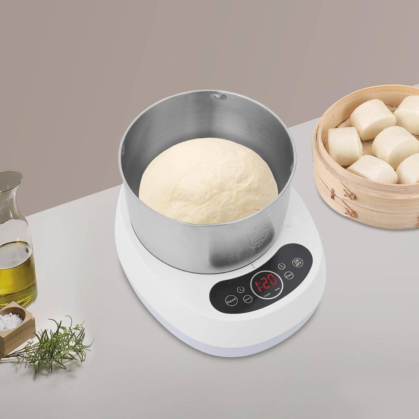 5L Electric Dough Maker Electric Dough Mixer Machine Dough Maker for Bread Flour Pizza Pasta,Electric Dough Mixer