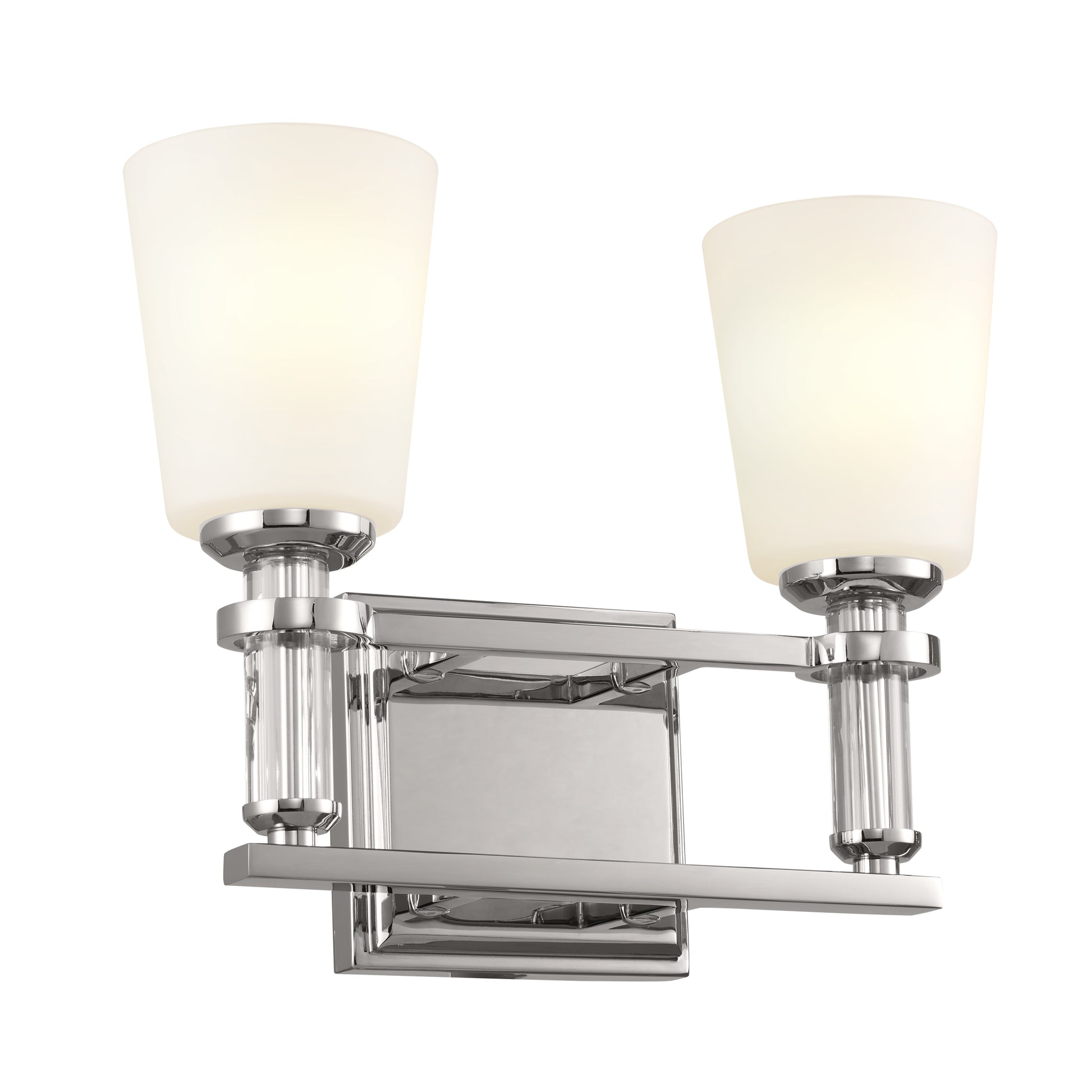 Kichler Rosalind 14.25-in 2 -Light Polished Nickel Traditional Vanity light 5269684