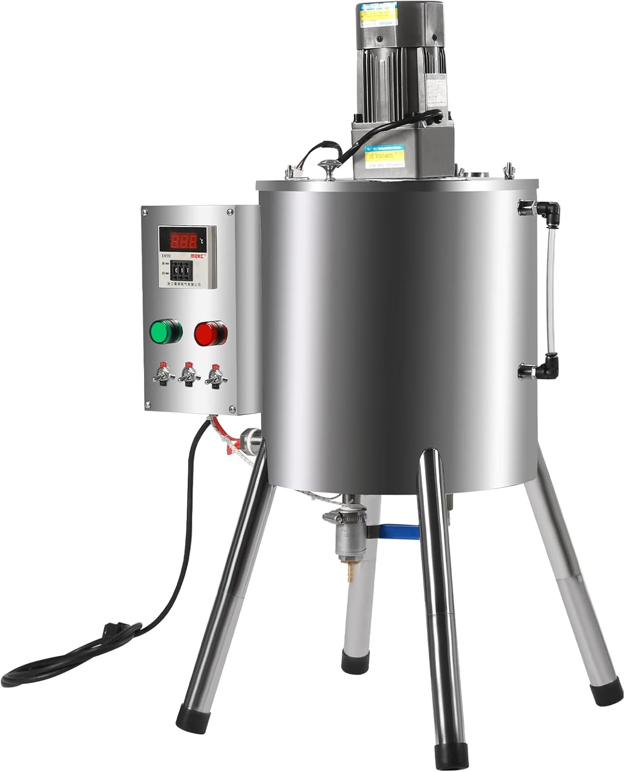 Heating Mixing Filling Machine, Adjustable Temperature Lipstick Candle Heat Filler, 110V US Stirring Tank Filler,For Dissolving and Filling Paste and Liquid (30L)