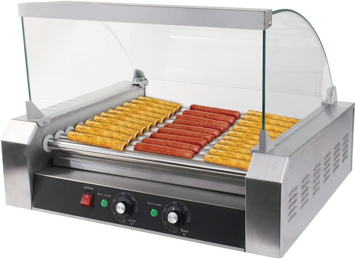 Generic LQ..8..LQ..1240..LQ ler Gri 11 Roller Grill cial 30 30 Hot Dog ker Cooker Machine W/ hine W/ New Commercial New cover CE New US6-LQ-16Apr15-3147