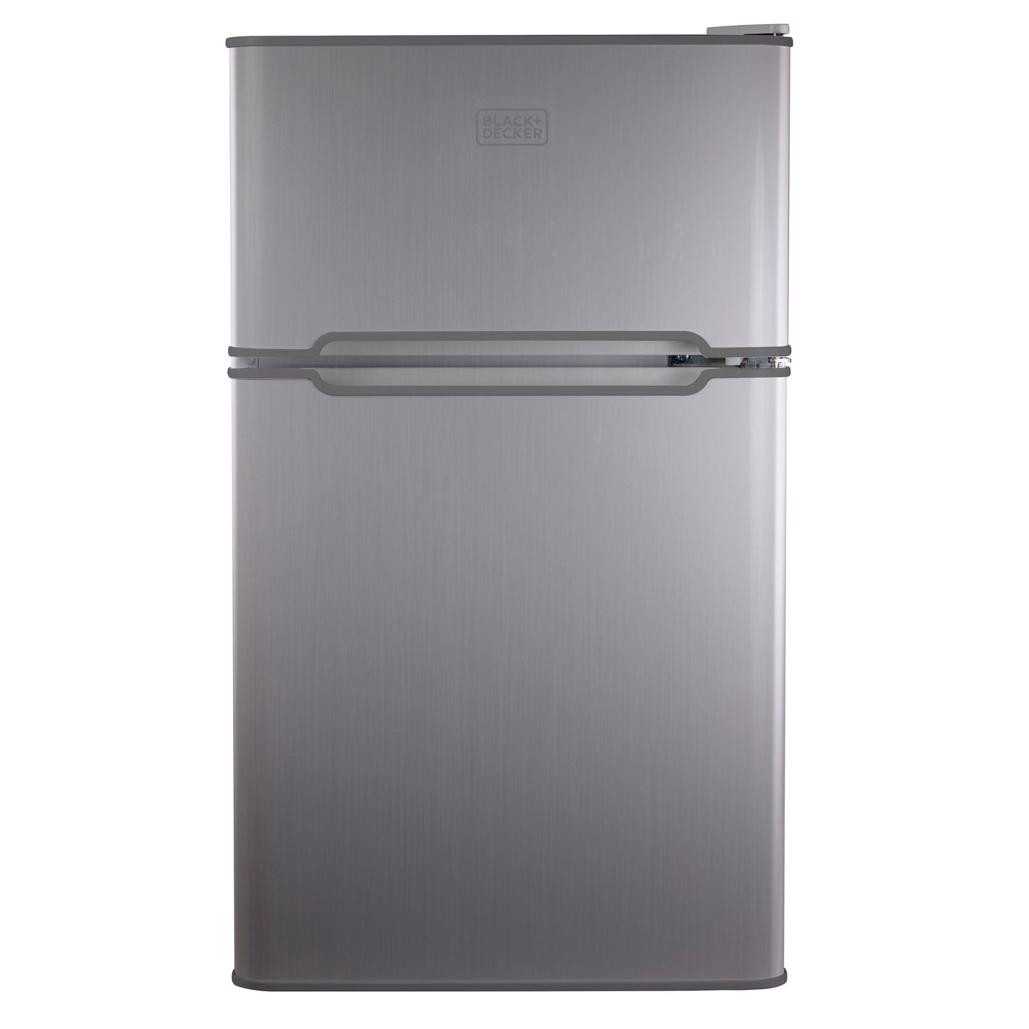 BLACK+DECKER 3.1-cu ft Mini Fridge with Freezer ( Stainless Steel ) Garage Ready ENERGY STAR