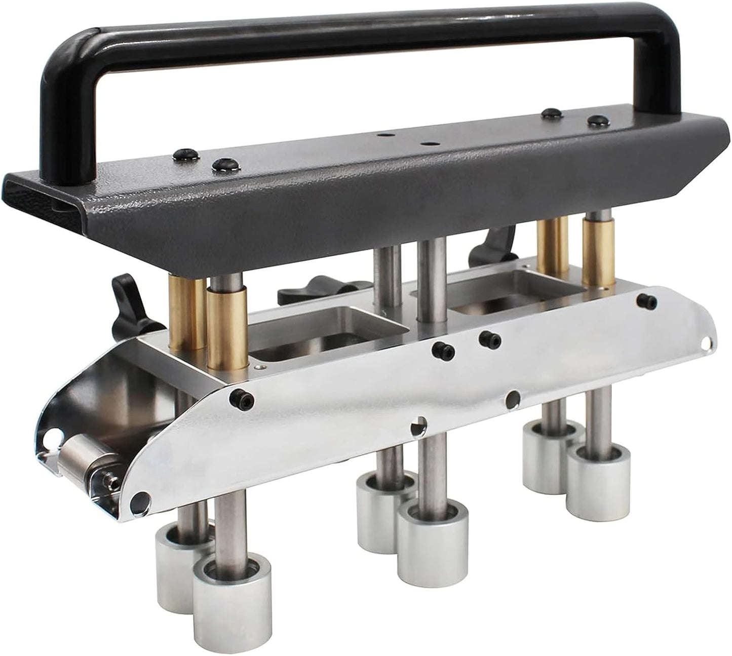 3-Station Edge Roller for Bending Metal Roofing Materials at 0-90° Angle, Large Radius Sheet Metal Bead Roller Bender for Making 1/2-5in (13‑130mm) Bending