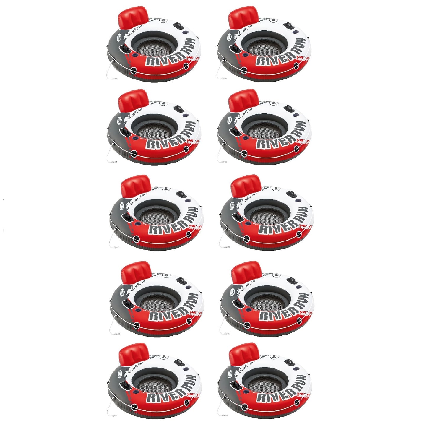 Intex 53-in x 53-in 1 -Seat Red Inner tube 10 -Pack