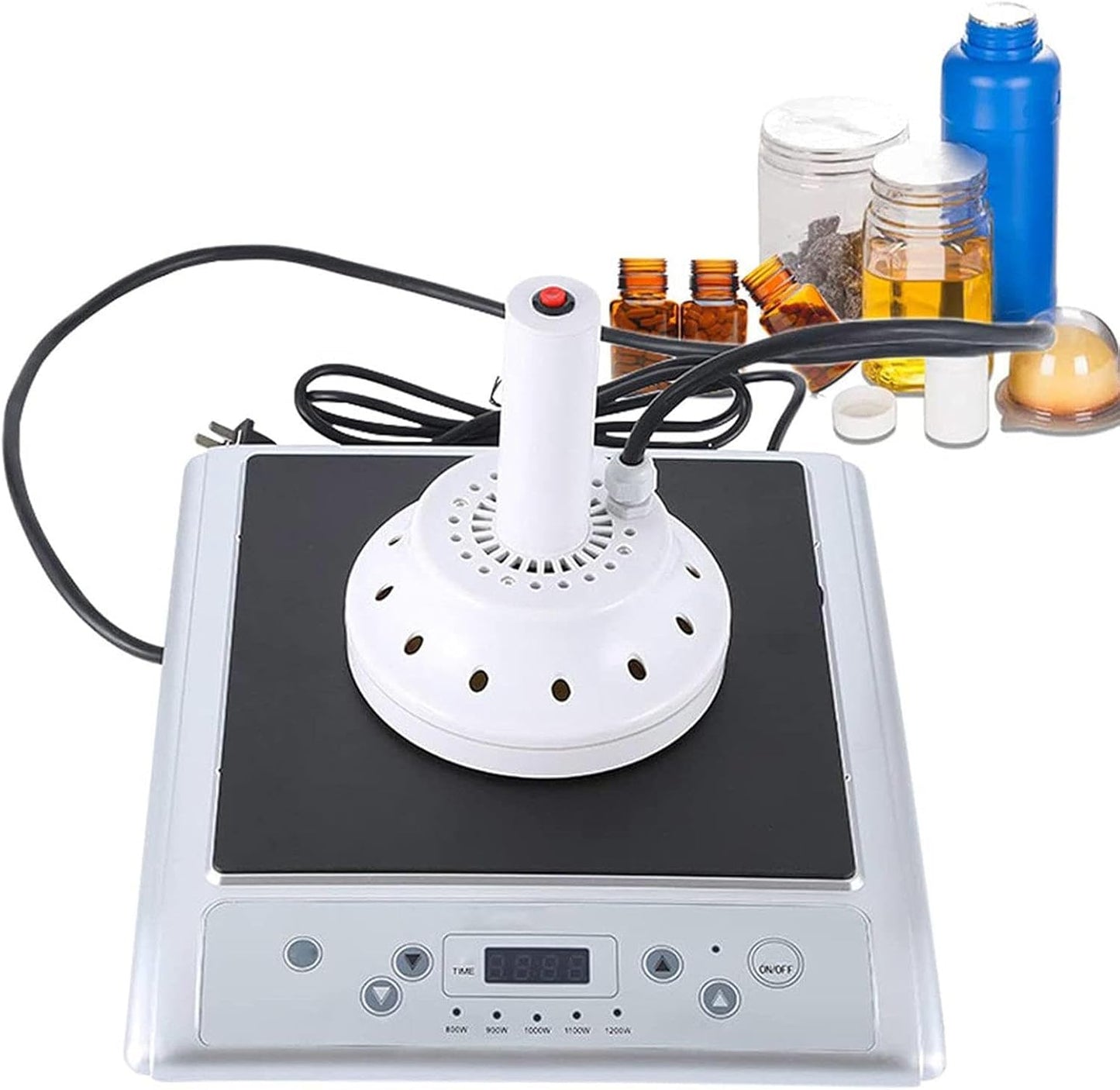 Electromagnetic Induction Sealer, 2-13cm Large Diameter Bottle Cap Sealing Machine, Bottle Cap Automatic Sealer for Sealing Plastic/Glass Bottles