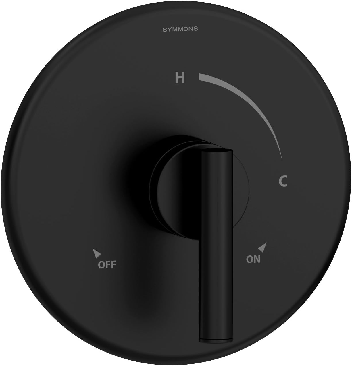 Symmons 3500-CYL-B-MB-TRM Dia Shower Valve Trim in Matte Black (Valve Not Included)