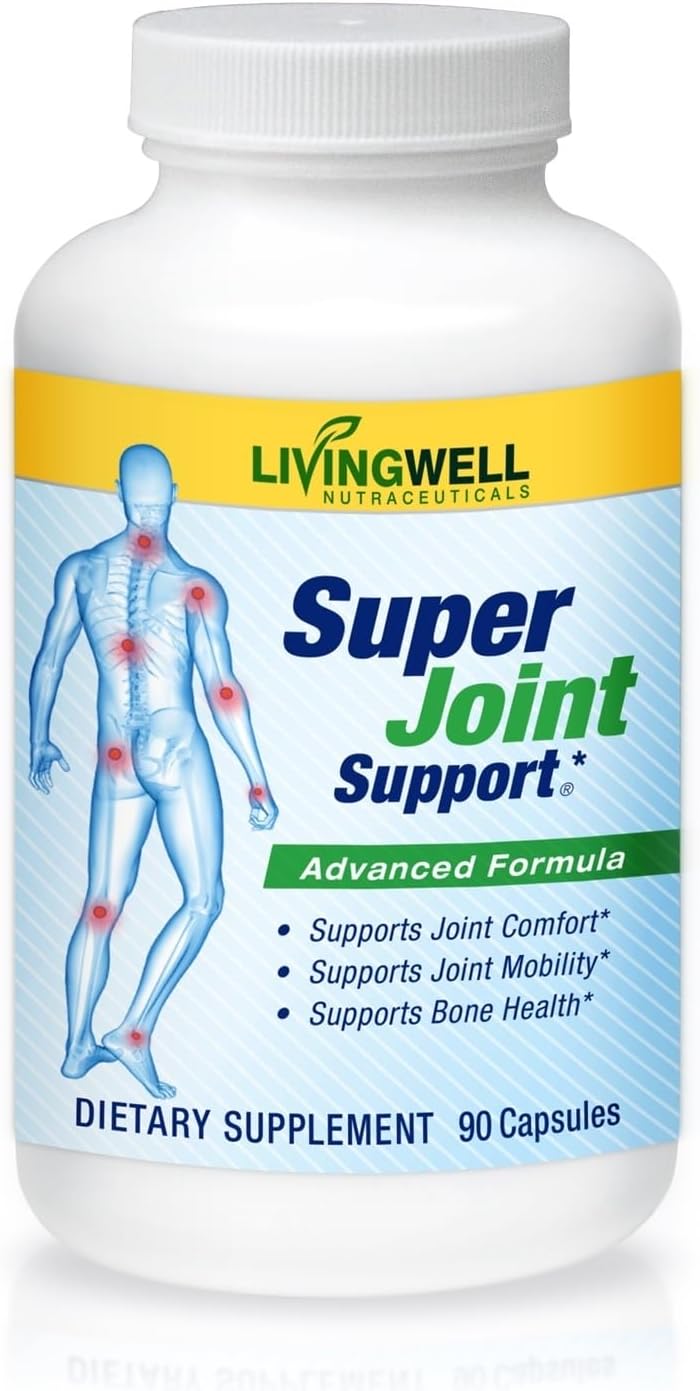Glucosamine, Chondroitin, MSM, Turmeric, Collagen & FruiteX-B Joint Supplement, Maximum Pain Management, Bone & Muscle Health, Flexibility & Mobility for Men & Women, 90 Capsules