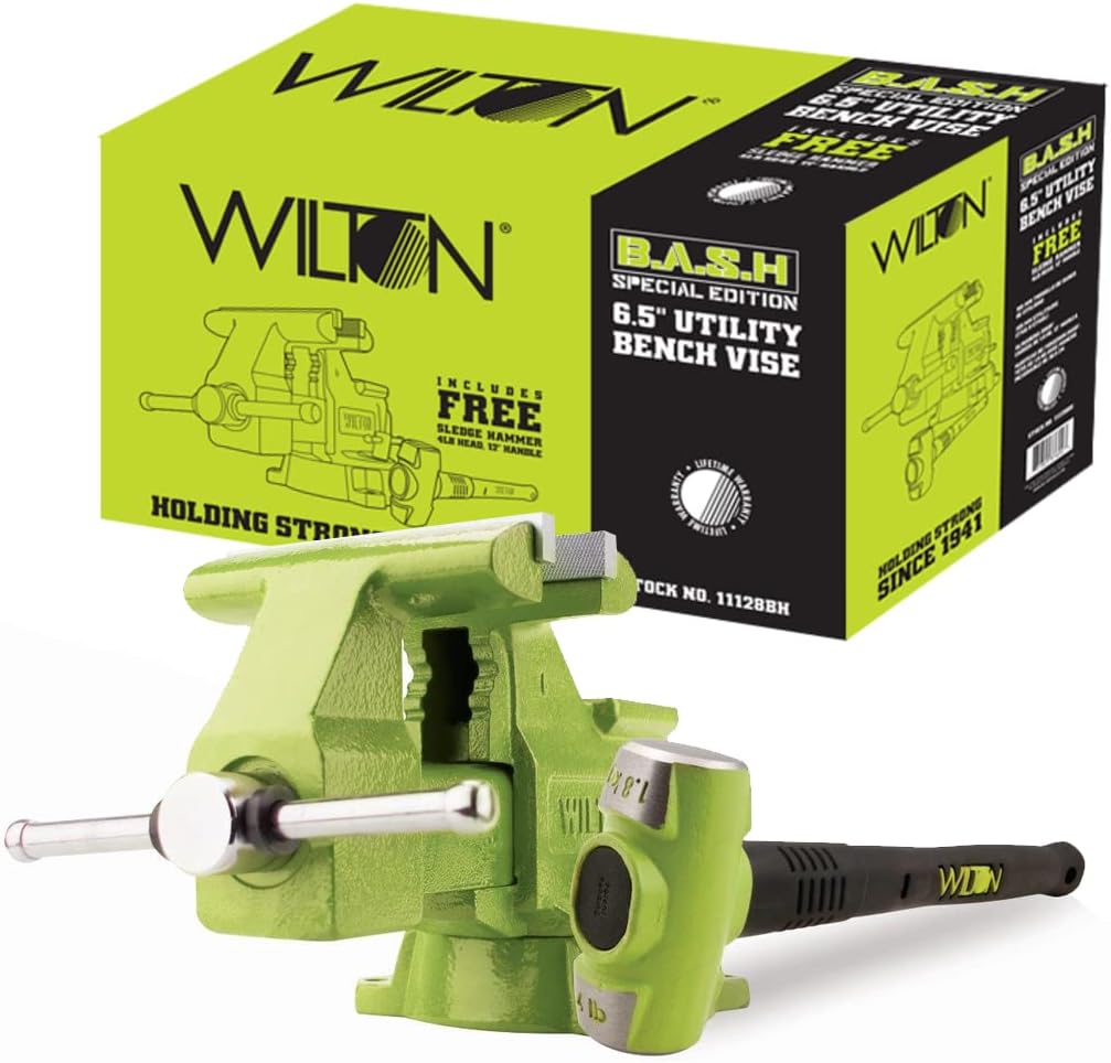 Wilton Special Edition B.A.S.H 6-1/2" Utility Vise and 4 lb. Sledge Hammer (11128BH)