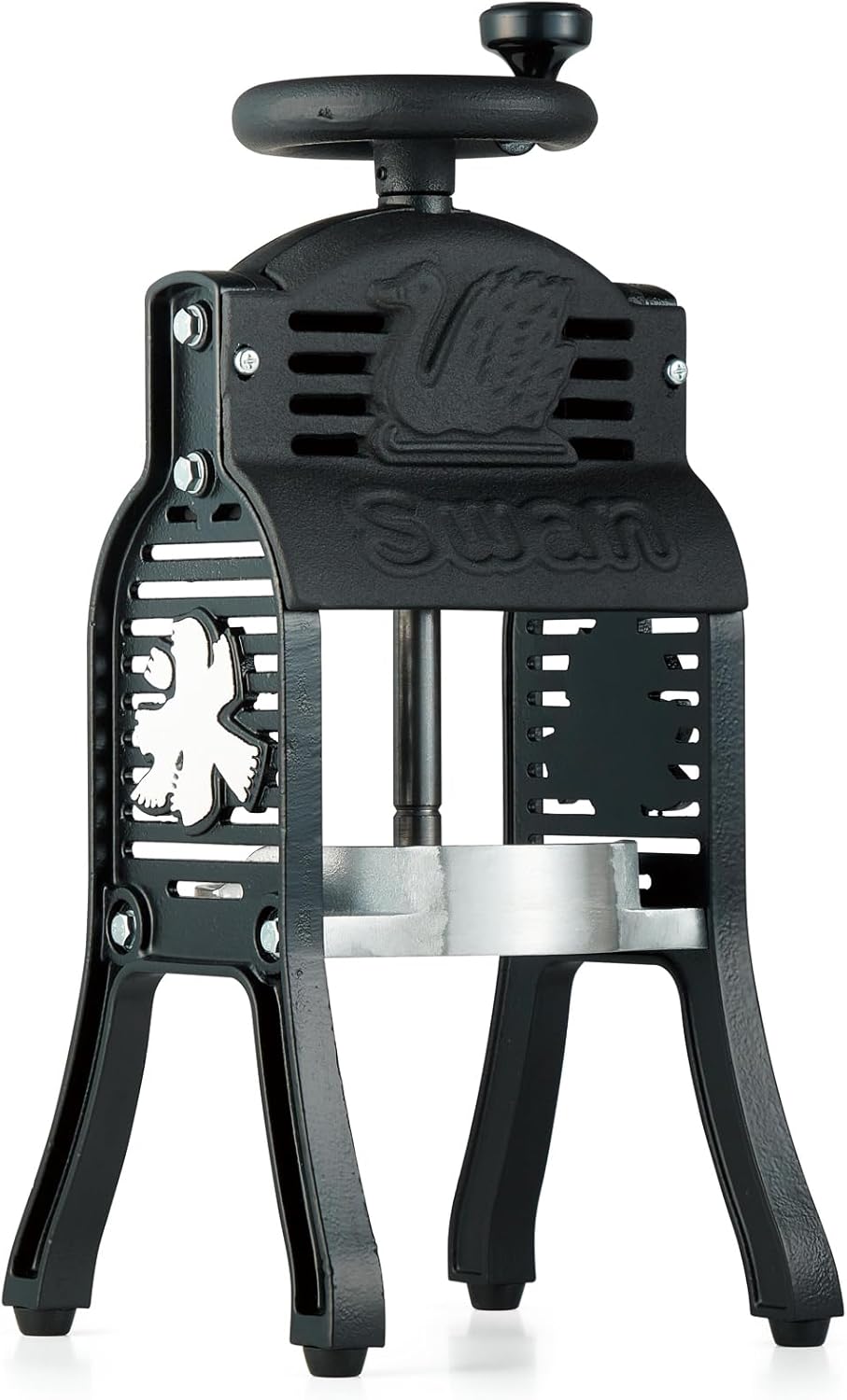 Ikenaga Iron Works Swan Shaving Ice Machine (Manual type) Black Swan【Japan Domestic genuine products】