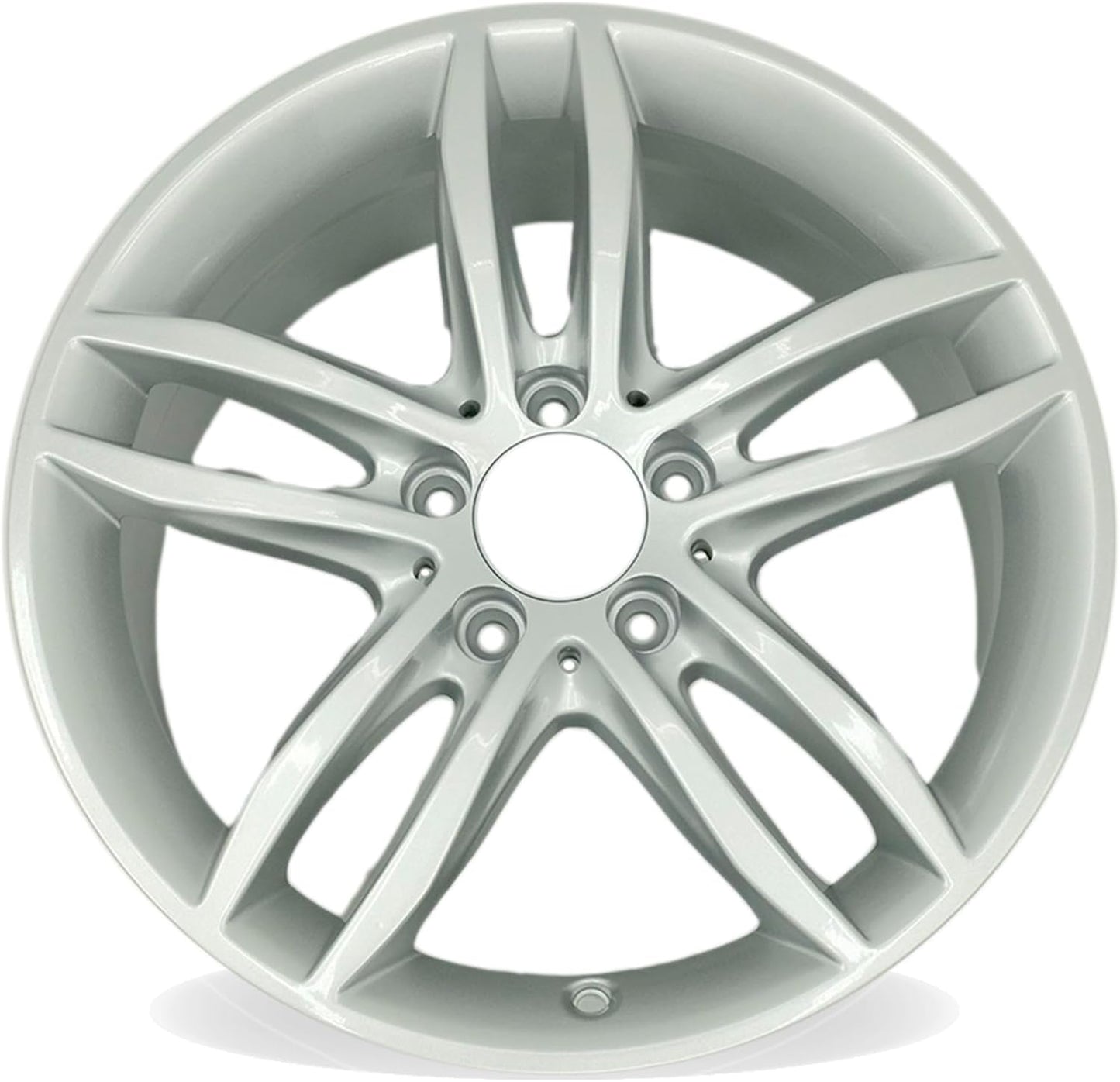 New 17x7.5 Inch 17" Wheel for 2012–2014 Mercedes-Benz C-Class C250 C300 C350 | OEM Design Alloy Rim | Silver | Front Single Replacement Car Rim | Direct Fit - OE Stock Specs | 85227