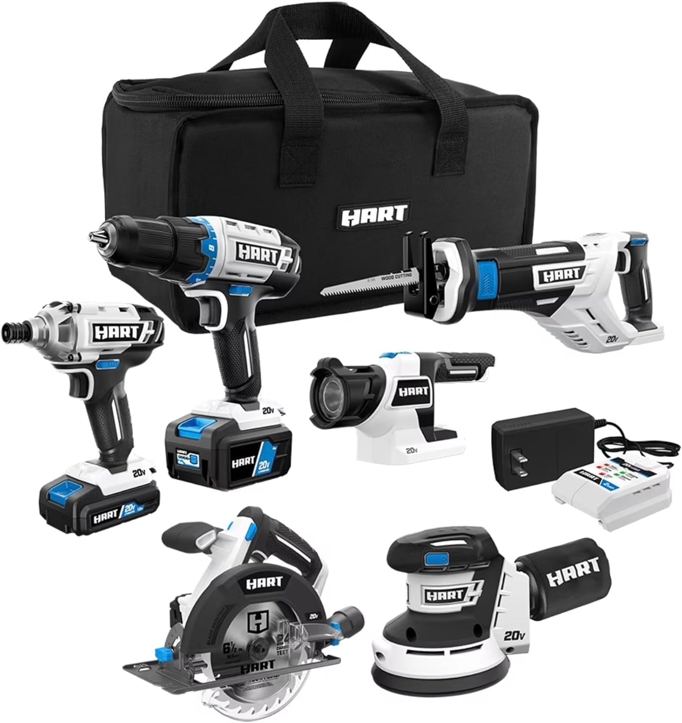 HART Hart 6 tool combo kit HPCK60B3 0