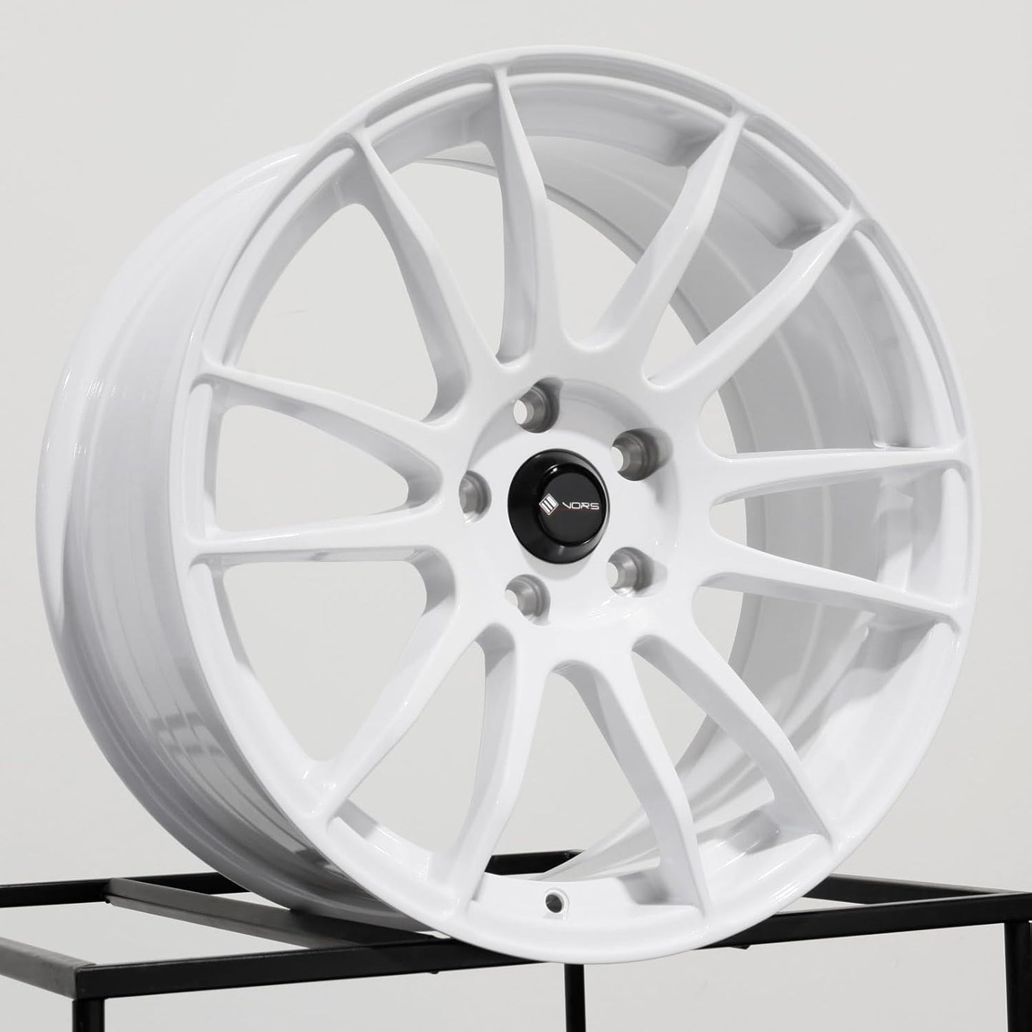 17x8 Vors TR10 5x114.3 35 White Wheel Rim 73.1
