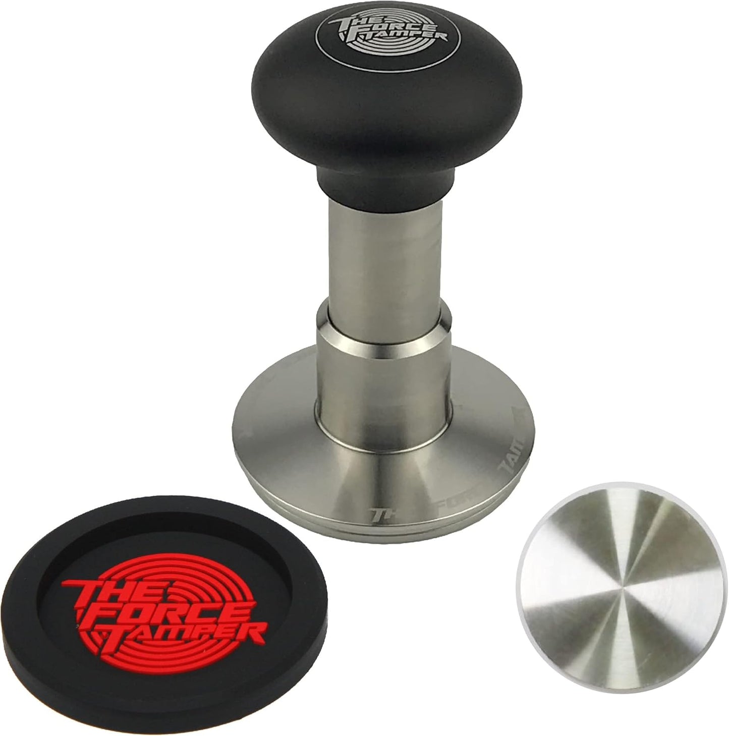 The Force Tamper Automatic Impact Coffee Tamper Adjustable Const Pressure and Autoleveling Standard Set New (Jelly, 58.35mm)