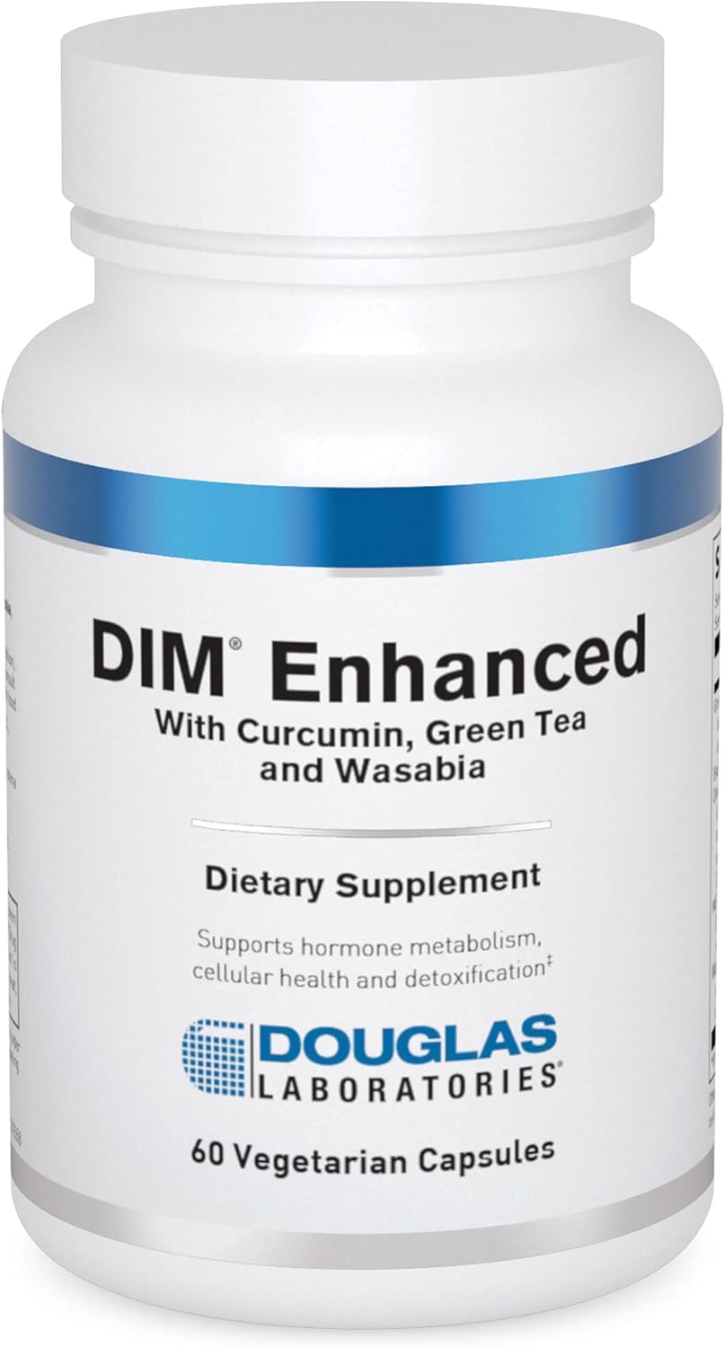 Douglas Laboratories DIM Enhanced - Supports Hormone Balance, Cellular Health & Detox* - With Antioxidants, Green Tea Extract & Wasabia - 60 Vegetarian Capsules