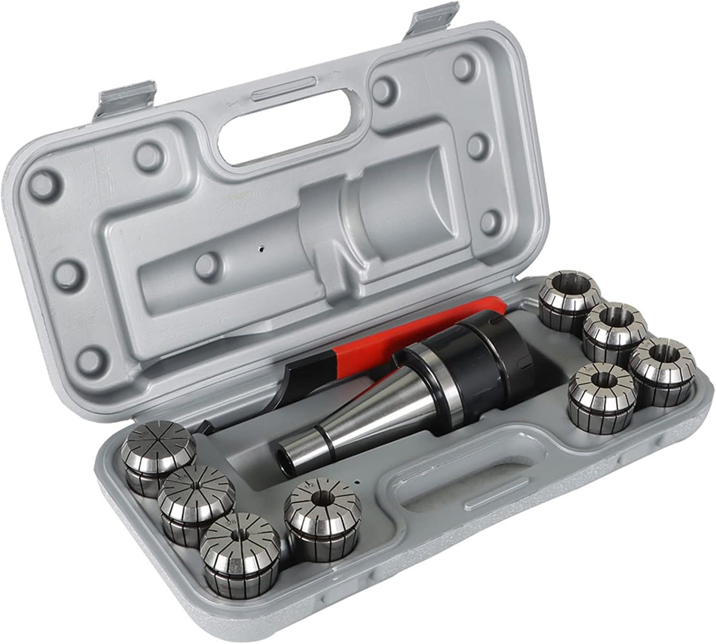 ER-40 Chuck Shank #40 NMTB Taper 10Pcs Spring Collet Chuck Tool Holder with Box Fit for CNC Engraving Machine and Milling Lathe Tool