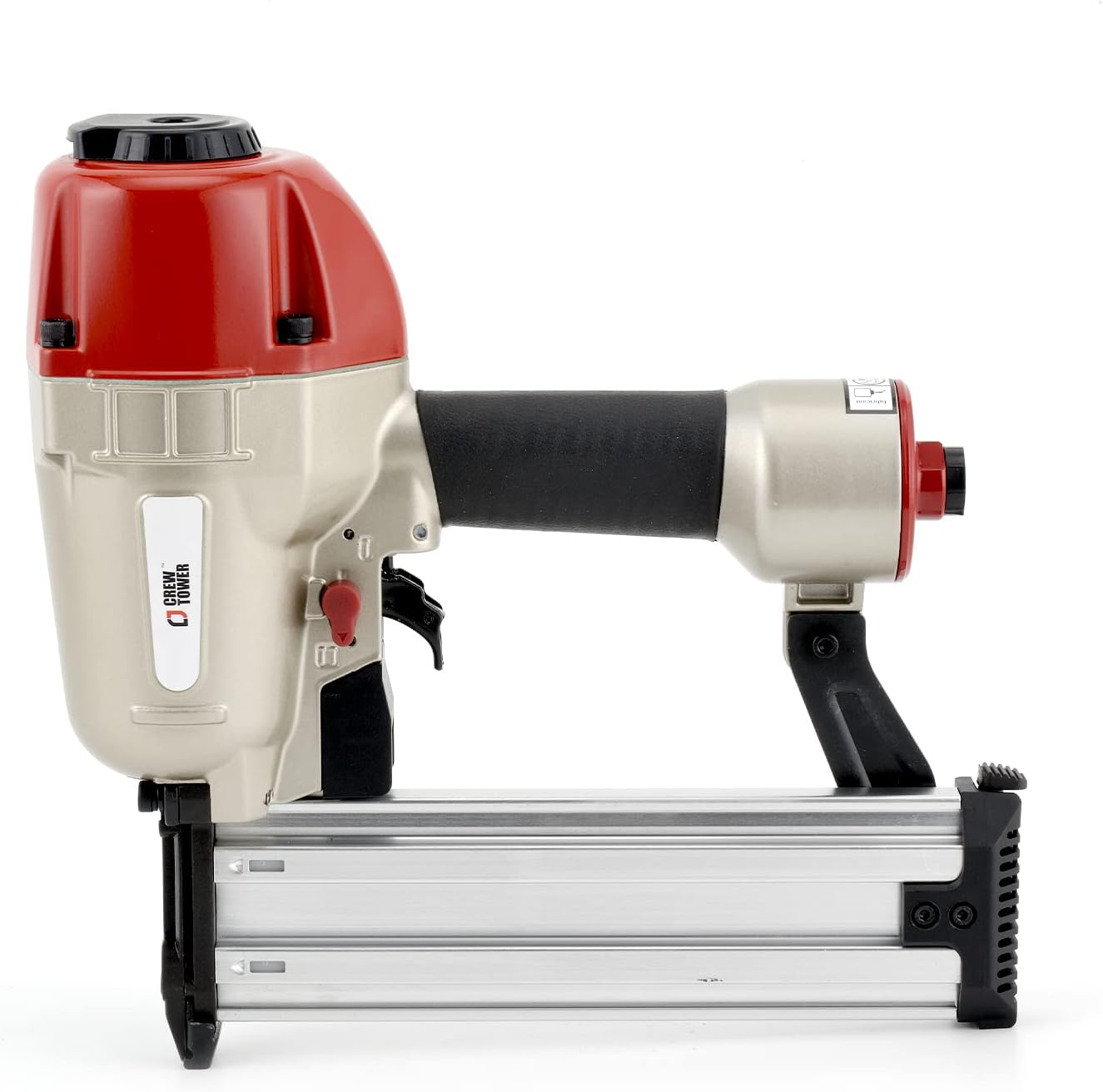 Concrete Nailer, 14 Gauge 3/4 Inch to 2-1/2 Inch Concrete T Nailer, Pneumatic Concrete Nail Gun for Furring Strips Lath to Masonry Plywood to Concrete Subflooring and Cement, Air Powered