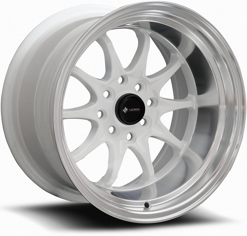 15x9 Vors TR3 4x100/4x114.3 0 White Wheel Rim 73.1