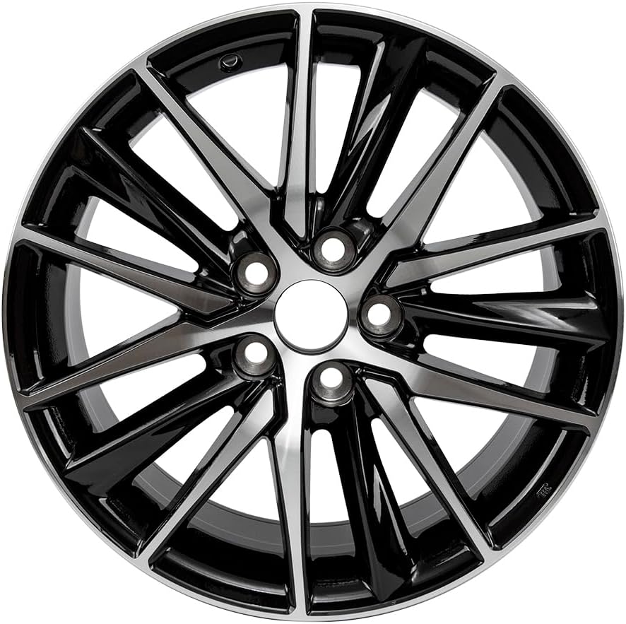 New 18 inch rims Single 18x8 inch Alloy Wheel Rims for Toyota camry 2018 2019 2020 2021 2022 machined Black OEM Factory Replacement wheel Rims\u200E ALY69133U45N