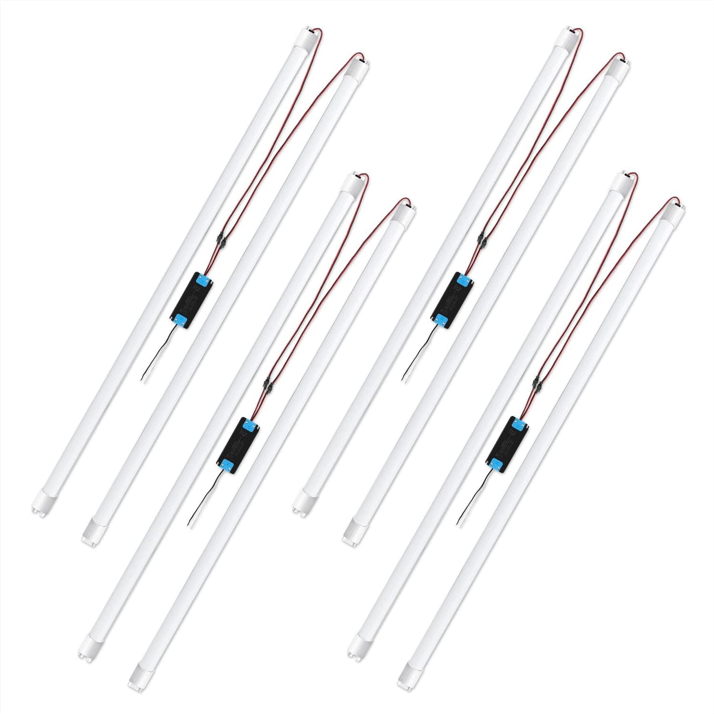 Latest 4FT LED Retrofit Kit, Troffer Quick Repair and Retrofit LED Kit, No Professional Tools Required, Super Bright LED Light