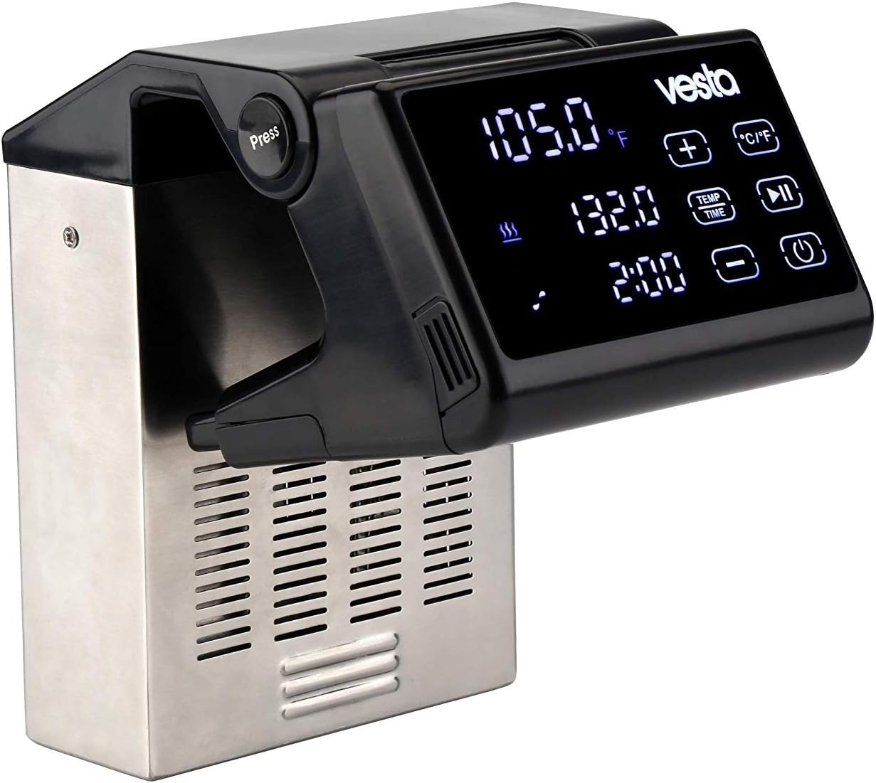 Sous Vide Precision Cooker by Vesta Precision - Imersa Pro | Powerful Pump Design | Accurate, Stable Temperature Control | Wi-Fi App Control | Touch Panel | 30 Liters | 1200 Watts