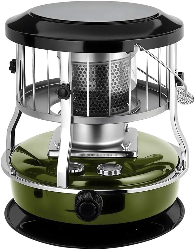 Kerosene Heater Portable Kero Stove Indoor Outdoor Non-Electric Radiant-Stove For Camping Hunting Emergency Equipment-Green