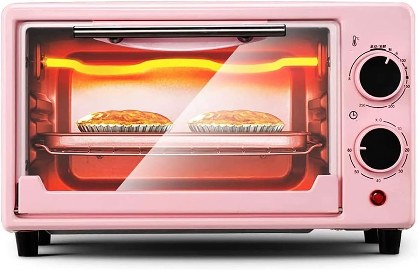 HHWKSJ Stainless Steel Toaster Countertop Convection Oven w/Multiple Temperature Control, Include Bake, Broil, Keep Warm