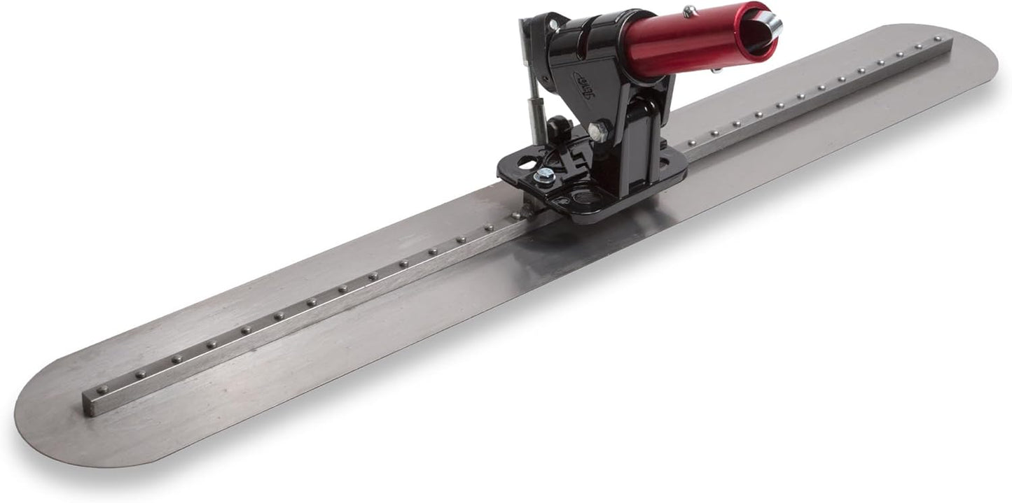 QLT By MARSHALLTOWN 36 x 5 Inch Round End Multi-Mount Fresno with Rock-It 2.0 Bracket, Carbon Steel, Concrete, FR36RBF9