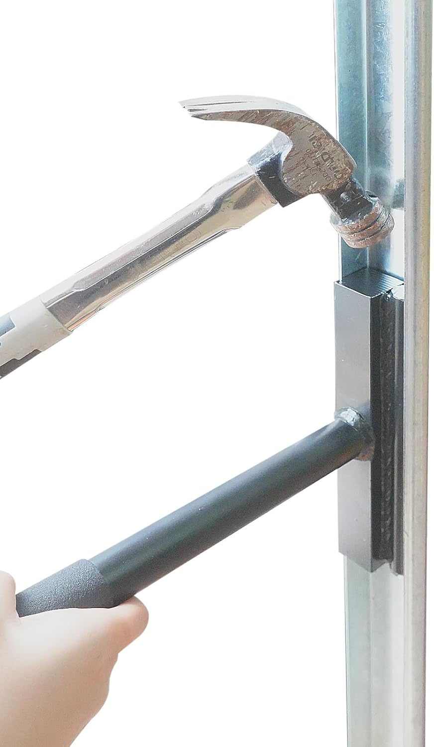 LAJIAOZ Garage Door Vertical Track Repair Tool Set, Anvil Tools for Garage Door Track Maintenance, Exclusively for 2-inch Roller Track Rail Systems Replacment