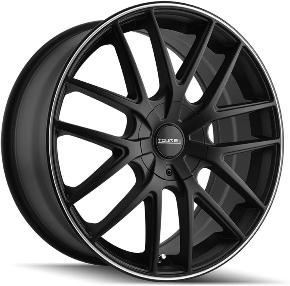 Touren TR60 Matte Black/Machined Ring Wheel (18 x 8. inches /108 x 108 mm, 40 mm Offset)